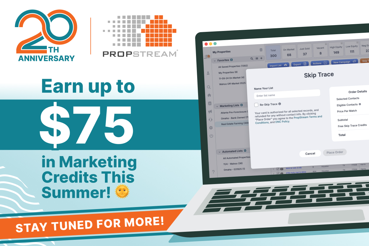 earn $75 with Propstream