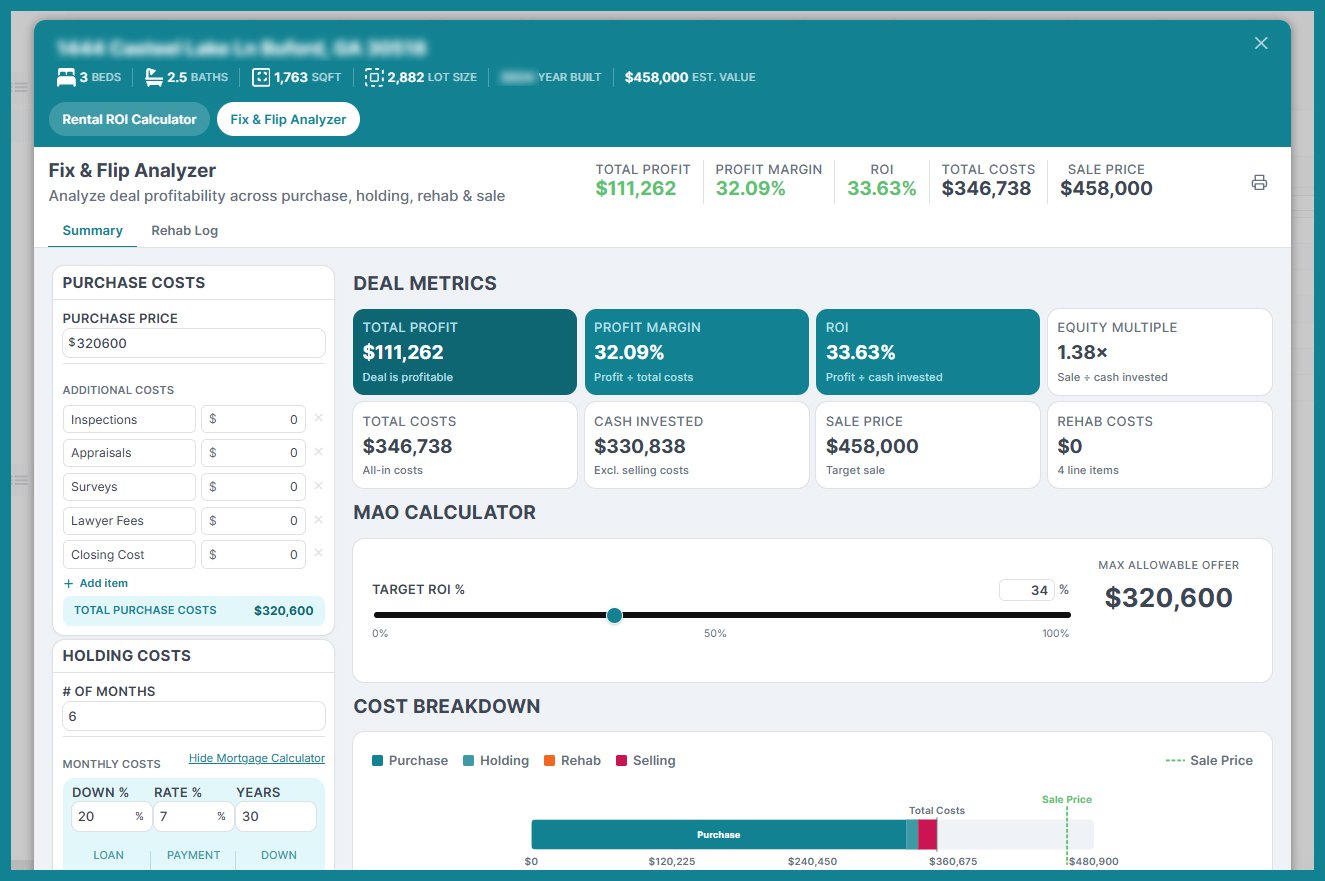 Fix and Flip Analyzer
