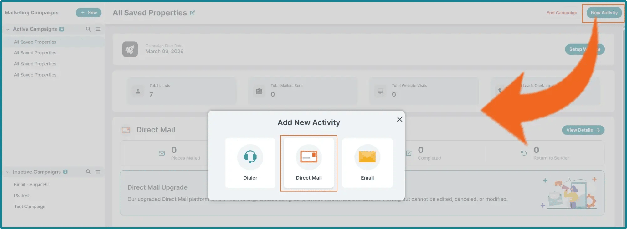 access direct mail from New Activity