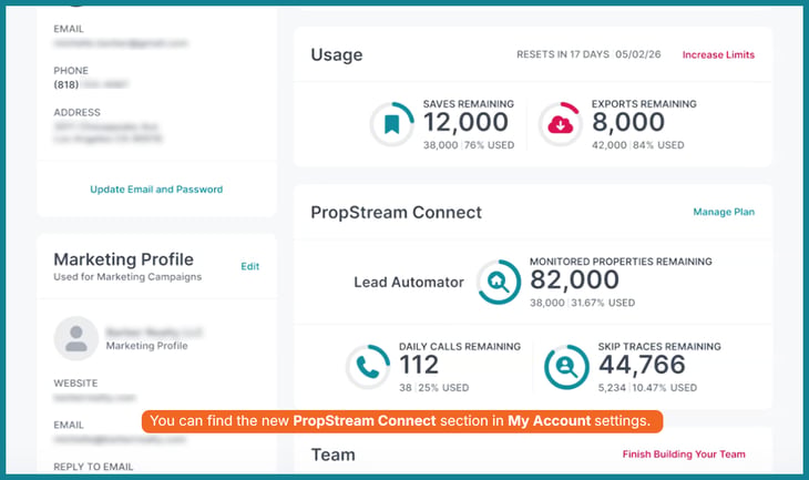 Find PS Connect in account settings.