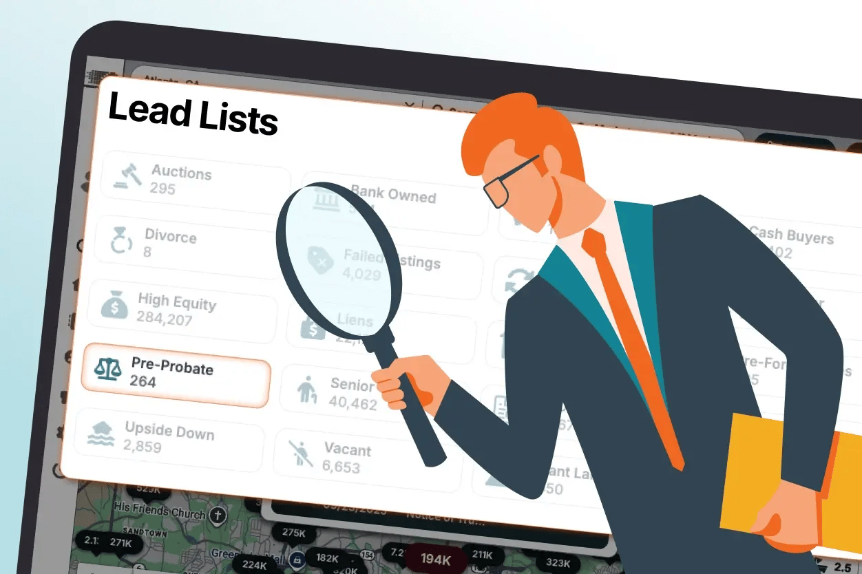 pre-probate lead lists in PropStream