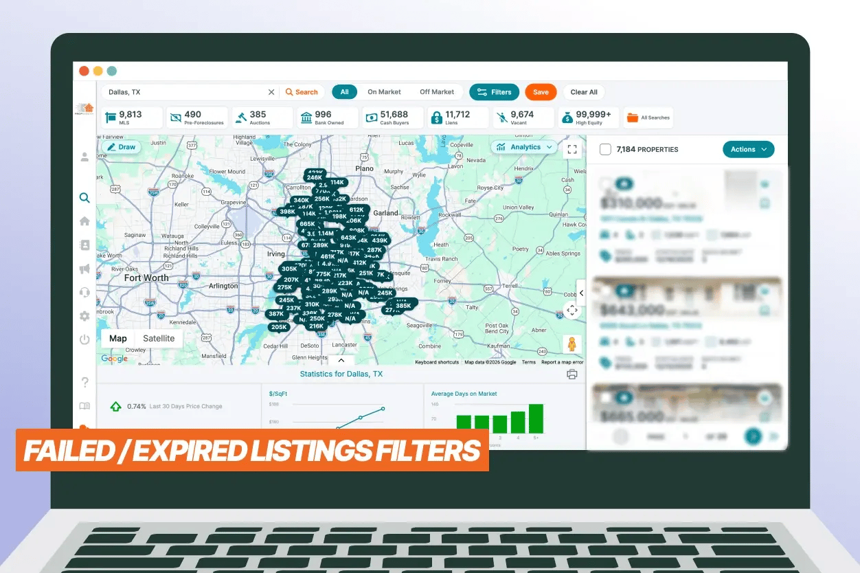 Expired/failed listings in Dallas,TX