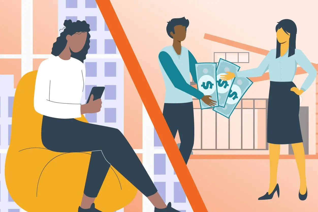 flow graphic showing a wholesaler connecting a motivated seller to a cash buyer by assigning a contract.
