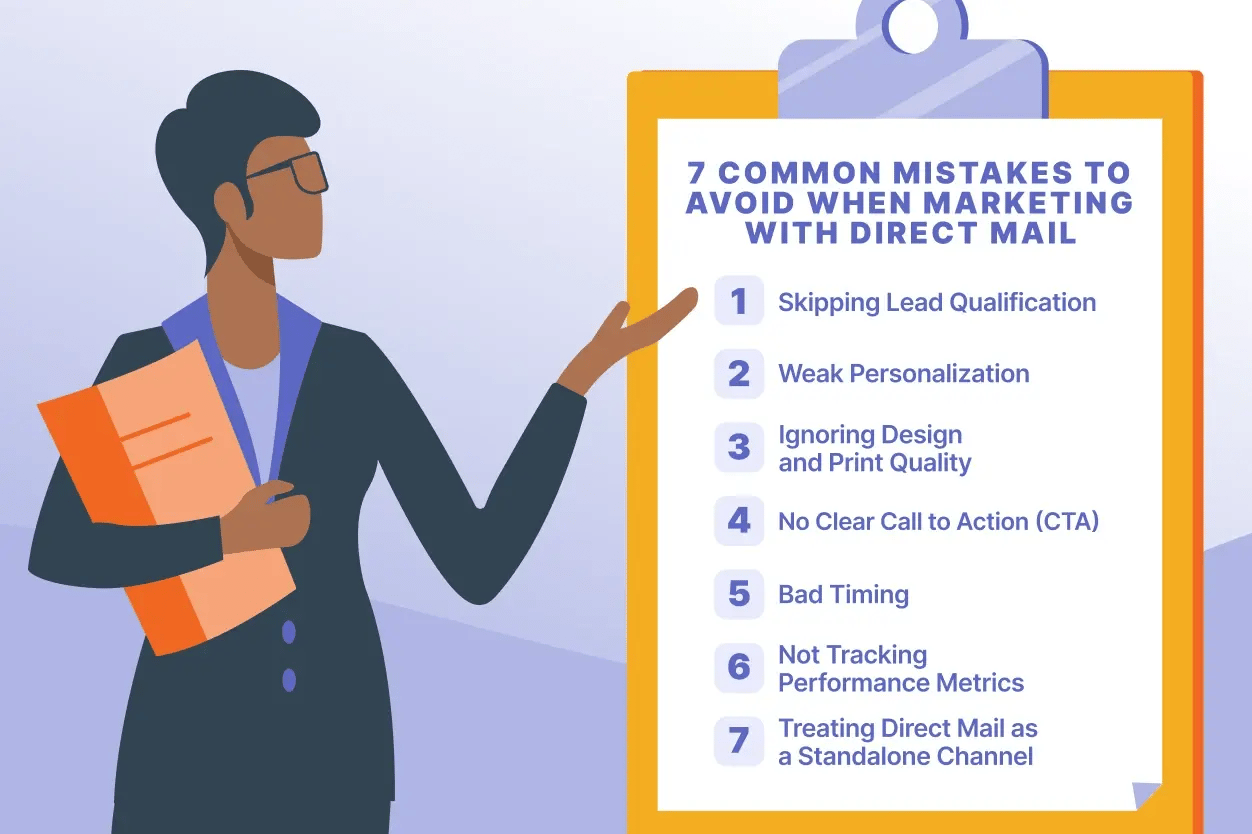 7 Common mistakes to avaoid when marketing direct mail