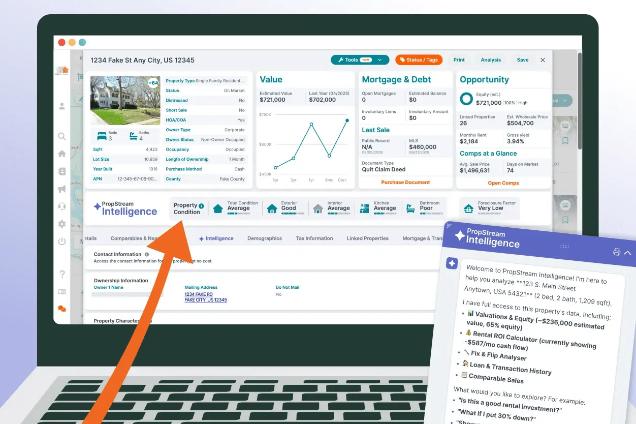 PropStream Intelligence - Search by Property Condition