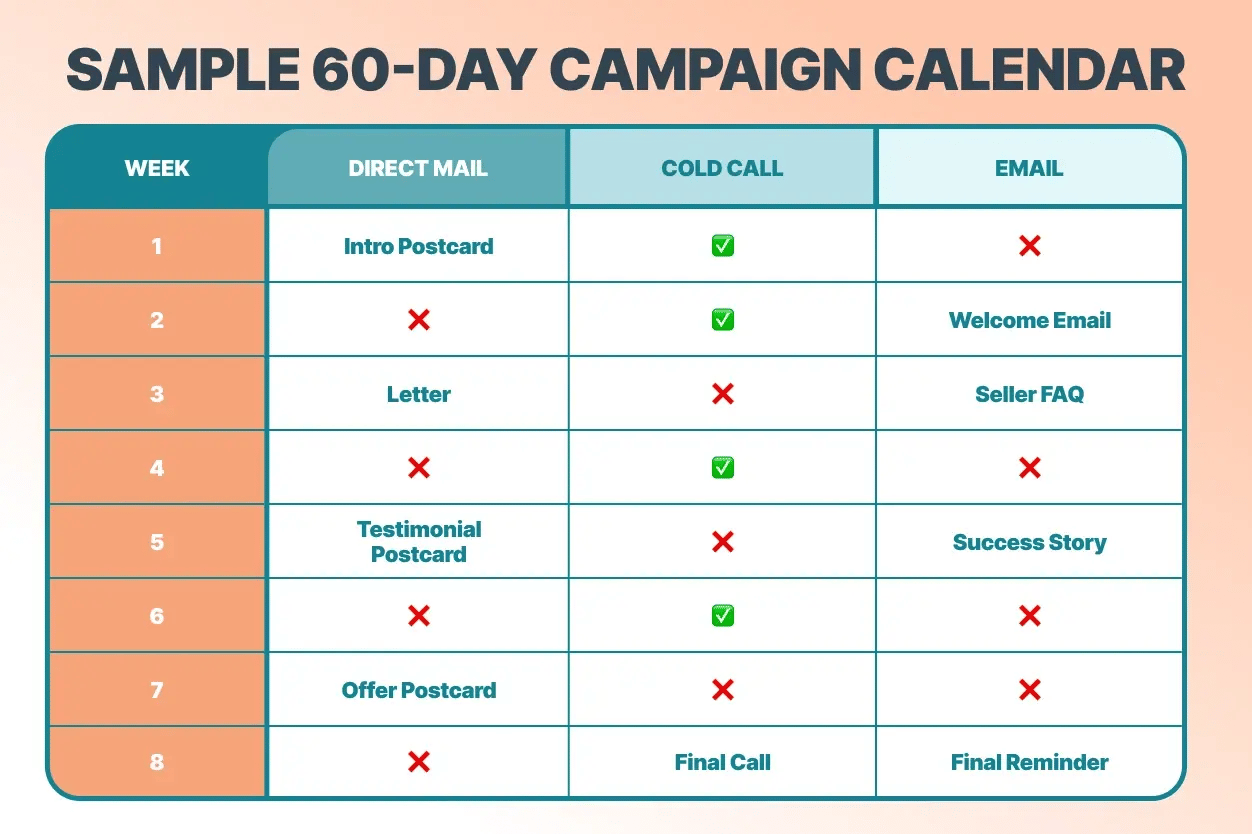 Sample 60 day campaign calendar