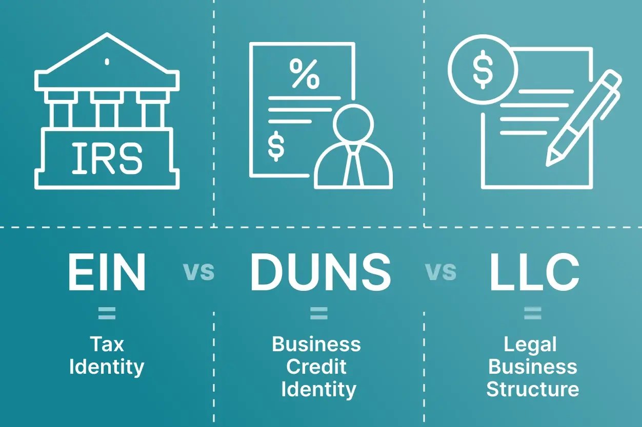 EIN vs DUNS vs LLC