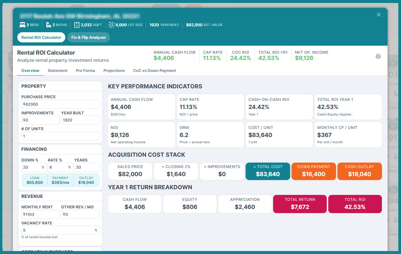 rental roi calculator v2