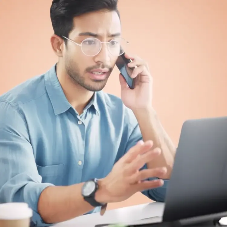 Man looking for qualified leads