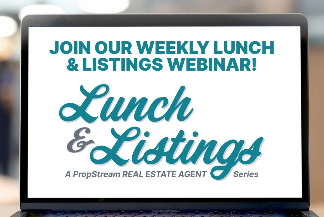PropStream's Free Lunch and Listings Webinars