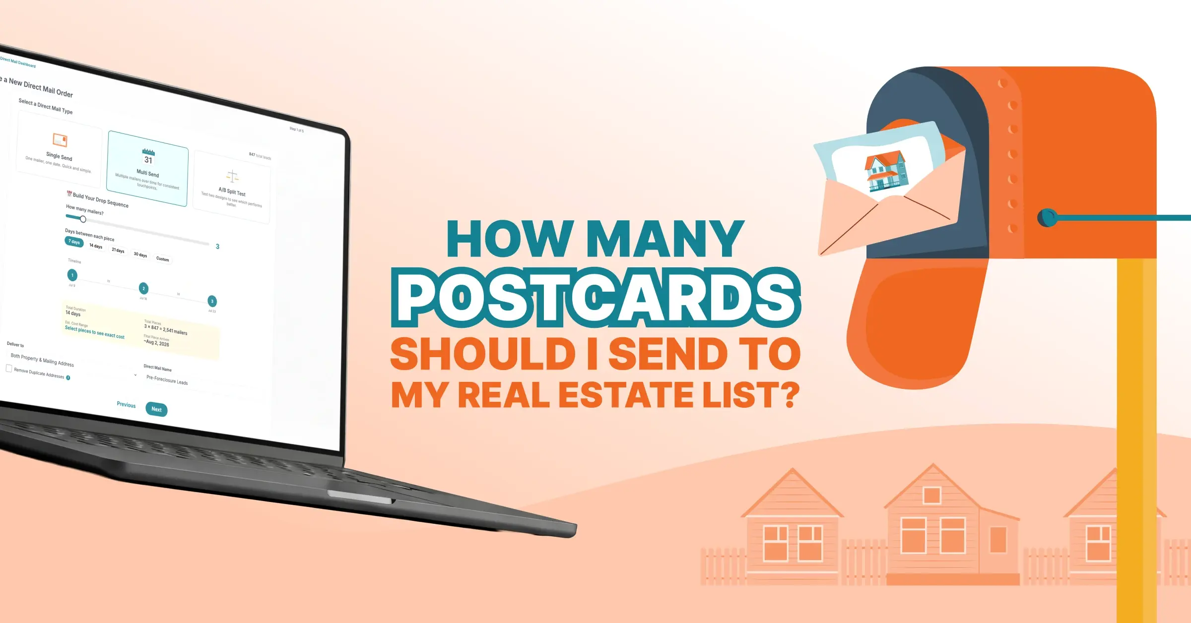 How Many Postcards Should I Send to My Real Estate List